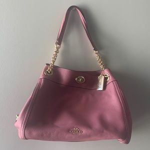 Pink Selena Gomez Coach Purse